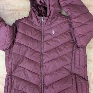 Polo association bubble xl with hood and fur lining